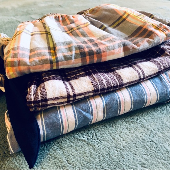aerie Other - Bundle of Pajama Bottoms Cozy Plaid Sleep Shorts🖤
